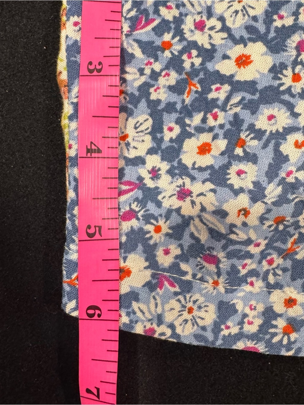 Blue Sky Patchwork Floral Overalls Shorts - Picture 12 of 13